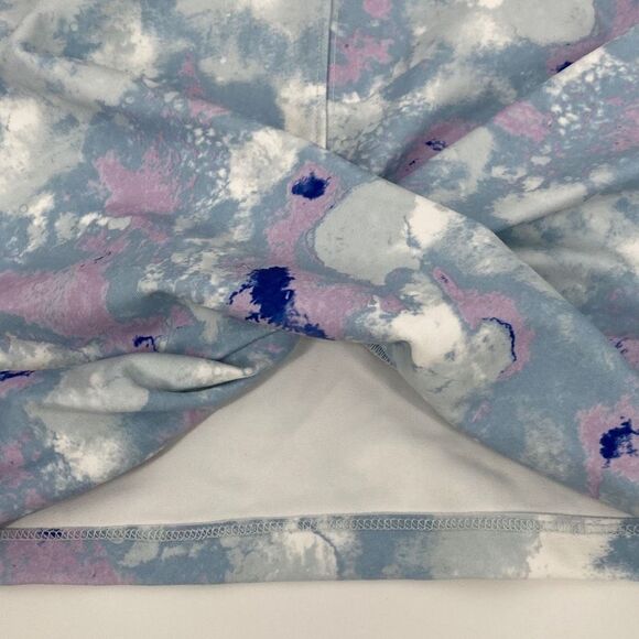 Wildfox | Blue & Pink Watercolor Tie-Dye Twist-Front Crop Tank Small New - Picture 4 of 13